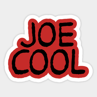 Joe Cool Shirt Sticker